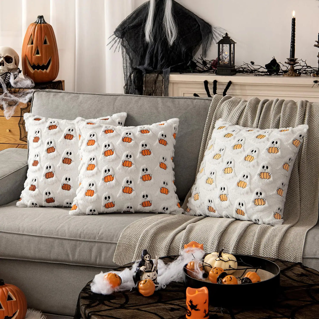 Housse de coussin DecoraLuxe | Recto avec motif, verso uni | Sans remplissage