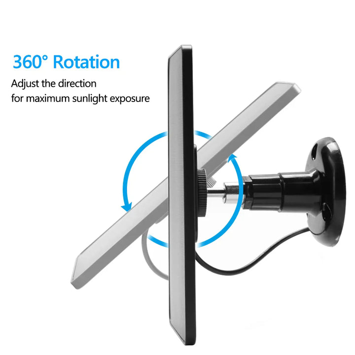 SunCharge Micro 10W Panneau Solaire | Monocristallin | Étanche IPX6 | Micro-USB | Pour Caméras, Éclairage & Petits Systèmes Solaires