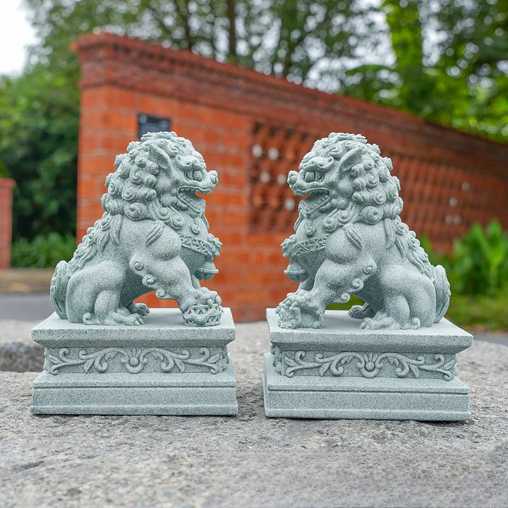 LioraGuard | Figurines de Lions Gardiens | Décoration Feng Shui Chinoise | Protection & Harmonie pour la Maison et le Bureau