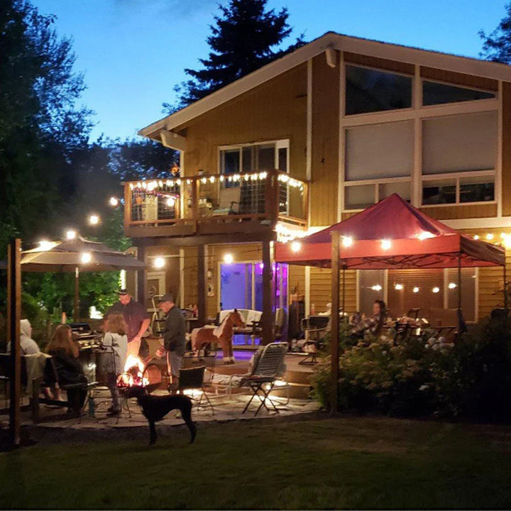 Guirlande lumineuse solaire LED SolaLuma | Étanche IP44 | Pour jardin, terrasse et camping | Éclairage automatique
