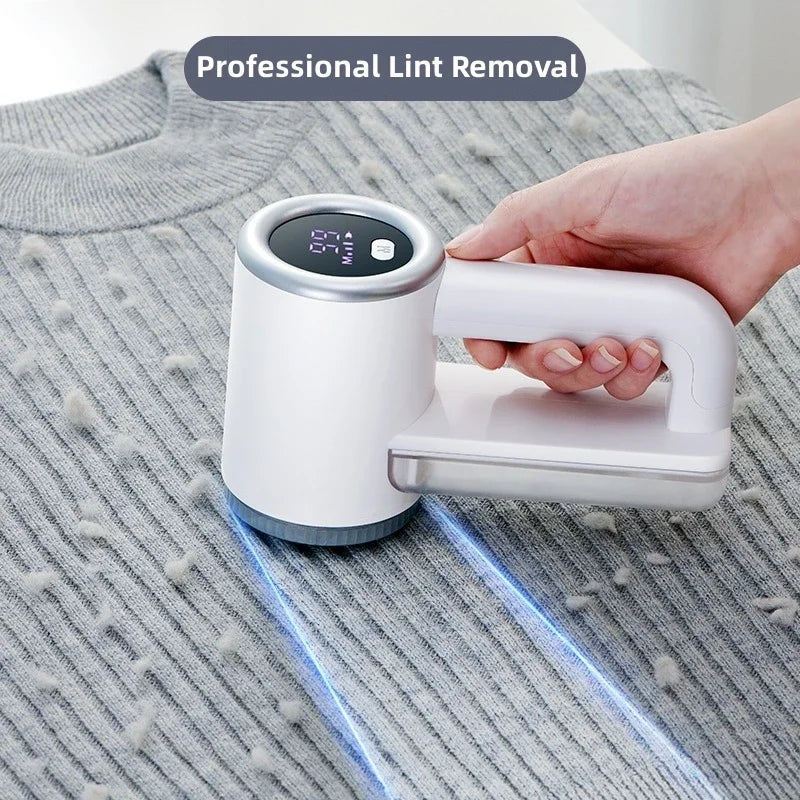 Texora Épilateur de peluches | Rechargeable | 3 Vitesses | Affichage LED | Batterie 2000 mAh