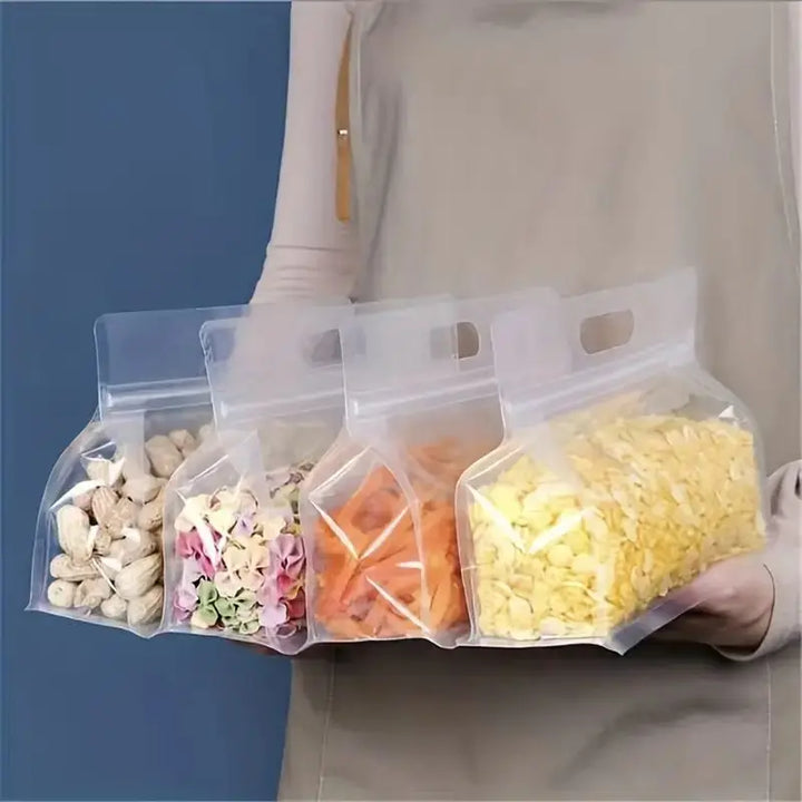 FreshGuard Sacs de rangement | Réutilisables & Étanches | Ensemble de 5 | 26×19 cm & 30×23 cm