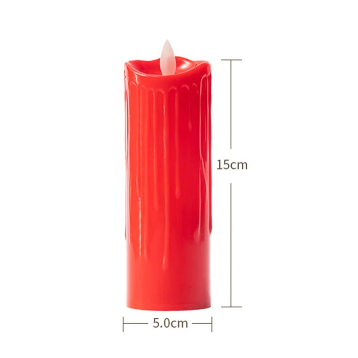 Flamara Glow Bougie LED-Stumpen avec Flamme Mobile | 5 Tailles | Effet Cire Réelle & Fonctionnement sur Piles | Sûr & Sans Fumée
