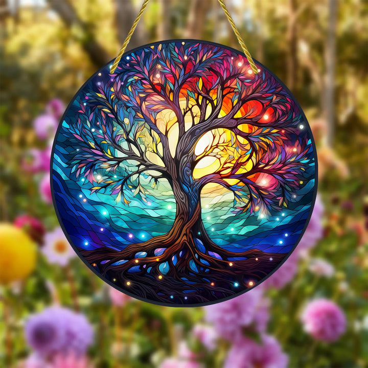 Attrape-Soleil Papillon AureliaLight | Panneau Rond en Acrylique | 15×15 cm / 20×20 cm | Décoration de Fenêtre & Mur