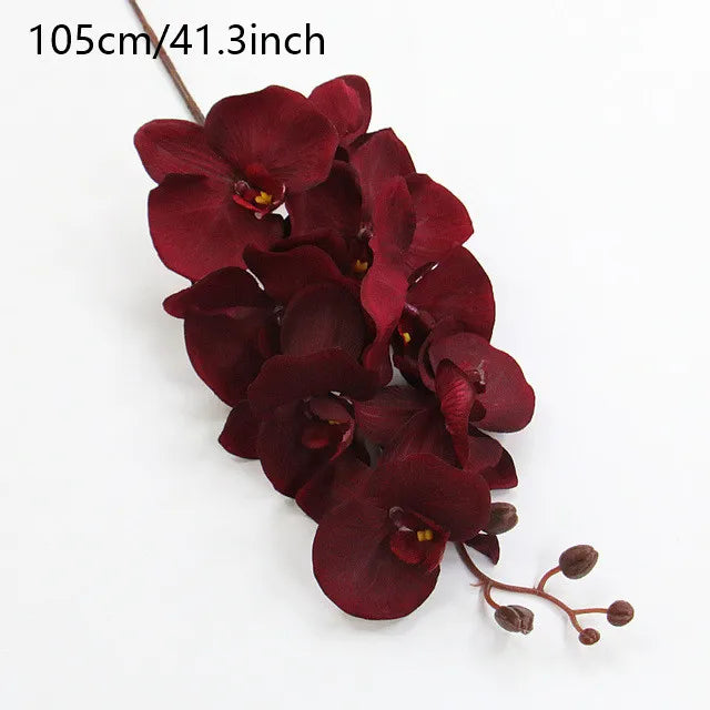 Orchidée Papillon Artificielle | 8 Fleurs | Soie | 68–105 cm | Décoration de Mariage & d'Intérieur