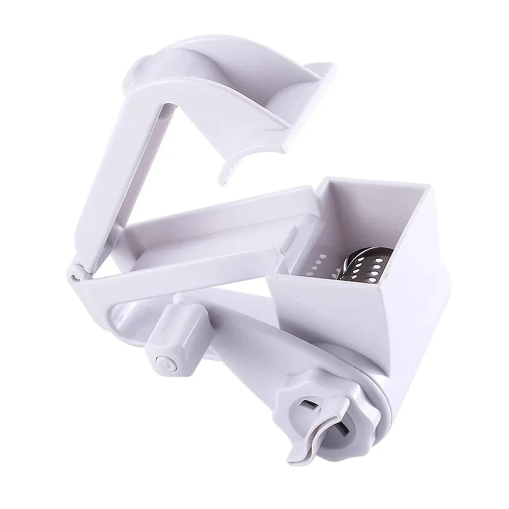 RollaGrate Râpe à fromage | Râpe manuelle à tambour avec manivelle | Acier inoxydable & ABS | Pour fromage, noix & chocolat