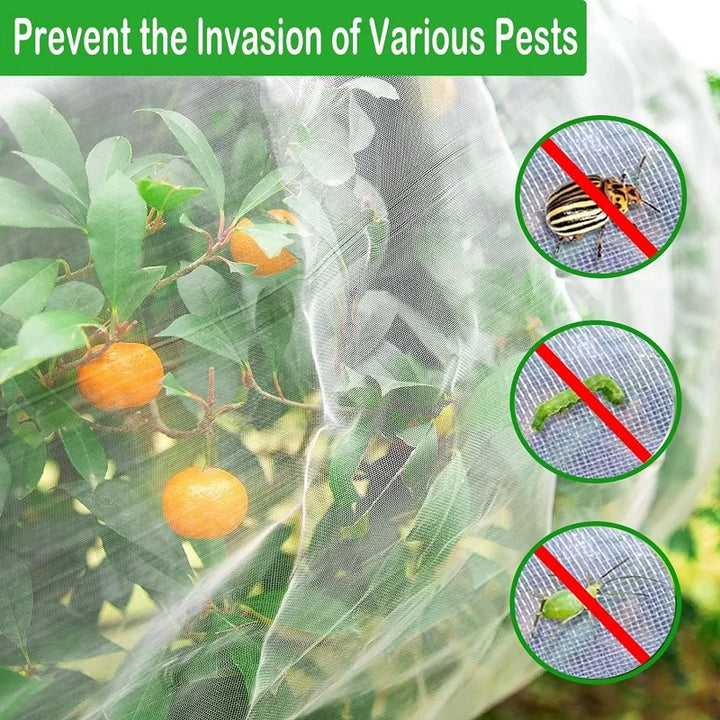 Naturaviso Filet de Jardin Insectes Protection | Résistant aux UV & Antirupture | Filet de protection des plantes contre les nuisibles & oiseaux