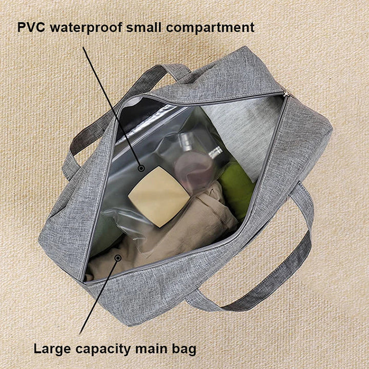 Lugviva Sac de voyage pliable pour femmes | Grand sac de week-end en tissu Oxford | Sac à main pour voyages, quotidien et sport
