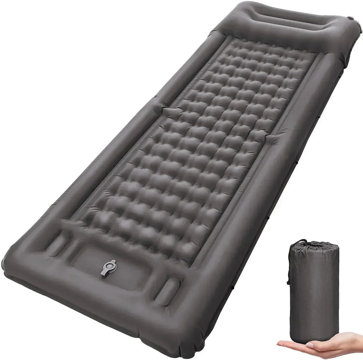 TrekBreeze Matelas de Camping Autogonflant | 12 cm d'Épaisseur | Avec Pompe à Pied & Connectable | Ultra Léger & Imperméable