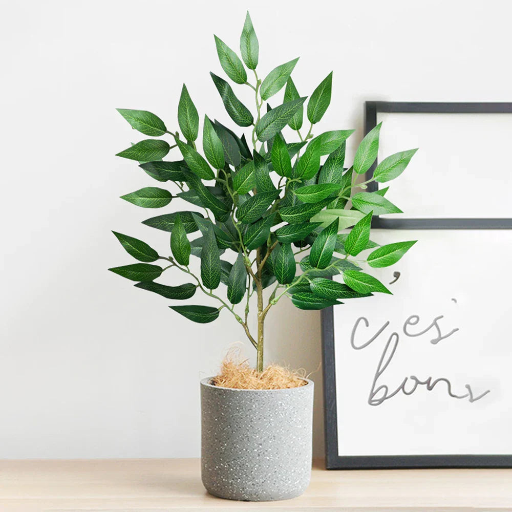 Plante Eucalyptus Artificielle | 42–64 cm | Feuilles en Soie | Décoration pour Maison, Bureau & Balcon