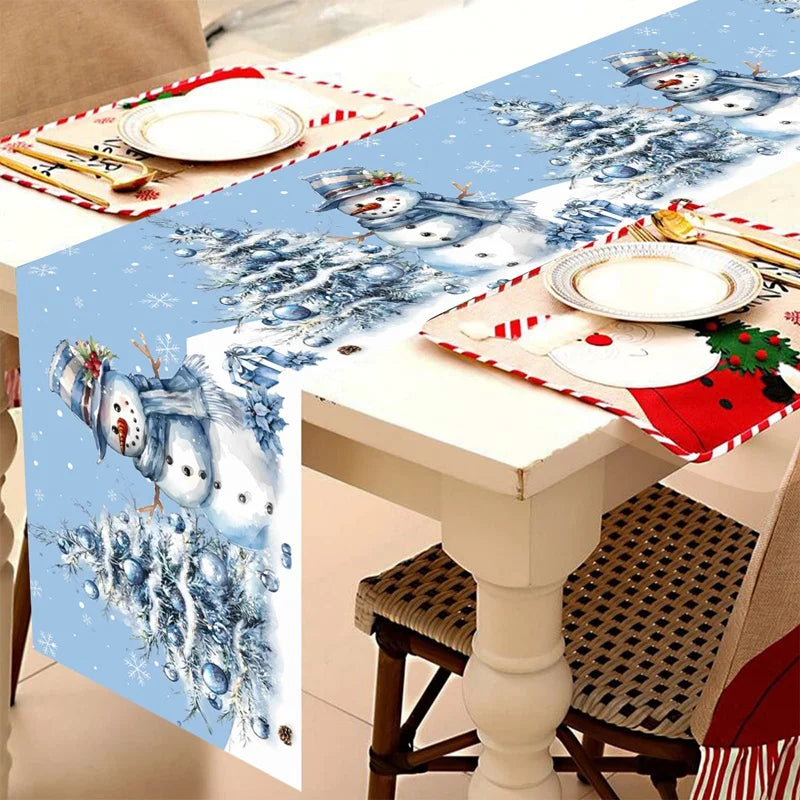 Chemin de table de Noël Festivia | 180×35 cm | Élégant & Festif | Décoration de table pour Noël & Nouvel An 2025/2026