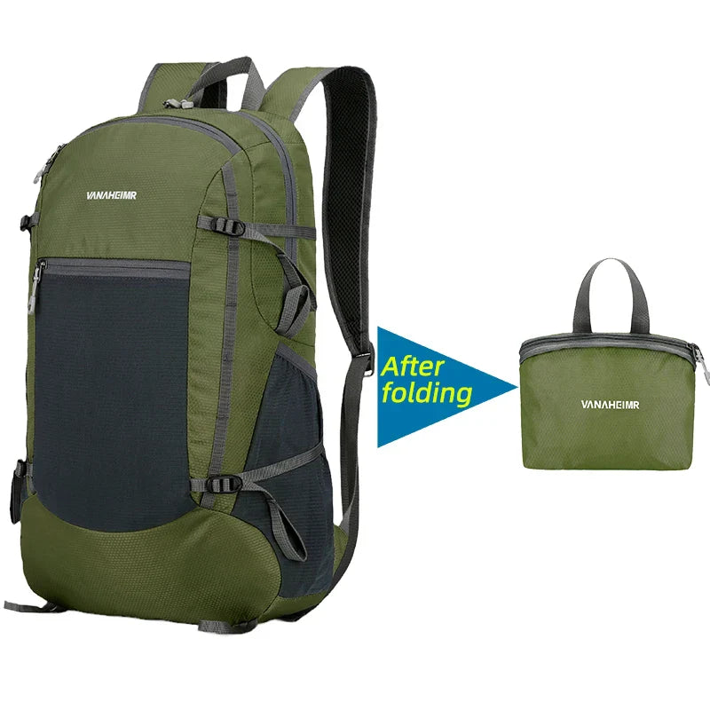 Sac à dos pliable "Alpivio" | Ultra léger & Compact | 18L de volume | 42x28x15 cm