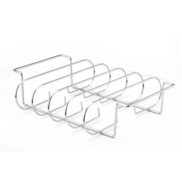 Support à côtes GrillMeister Pro | Pour 4 racks | Antiadhésif | Pour barbecue à gaz et four