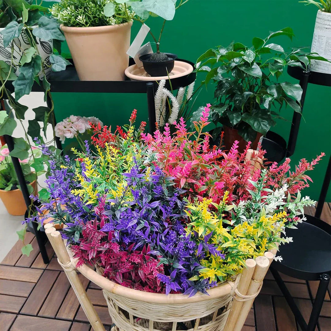 Florabell Ensemble de 12 Lavandes Artificielles | Plantes Artificielles pour Mariages, Vases, Couronnes & Décoration | Pour Intérieur & Extérieur