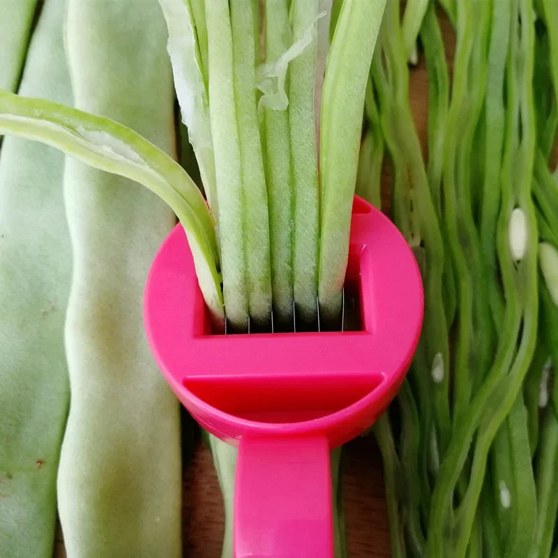 Coupe-haricots Snapilo BeanCut | Coupe-légumes en acier inoxydable pour haricots verts et légumes | Accessoire de cuisine avec fonction de décorticage | Compact et facile à nettoyer