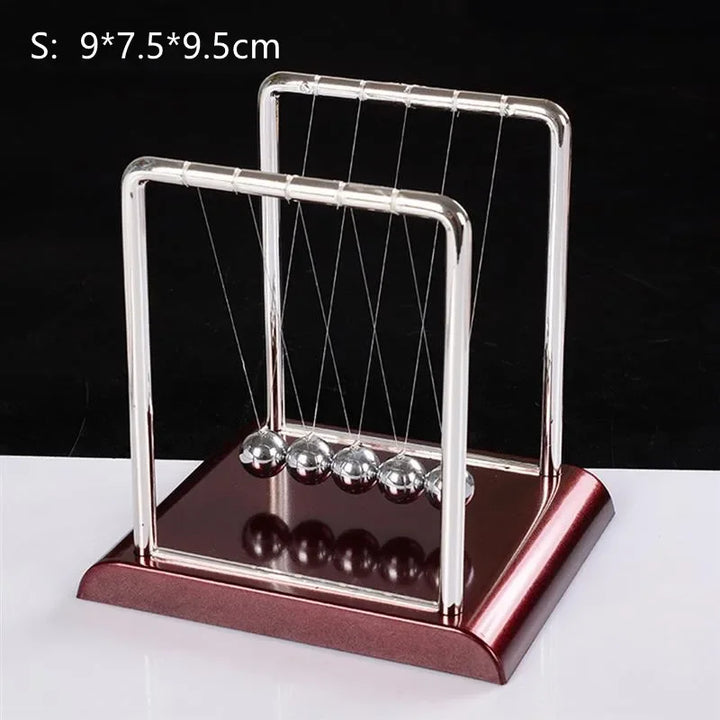 1 PC Pendule Kinetico Newton | Boules d'équilibre | Mouvement infini | Acier & Bois Boules d'Acier d'Équilibre Mouvement Perpétuel Boule de Collision Enseignement Scolaire, Physique Science Pendule Décoration d'Intérieur
