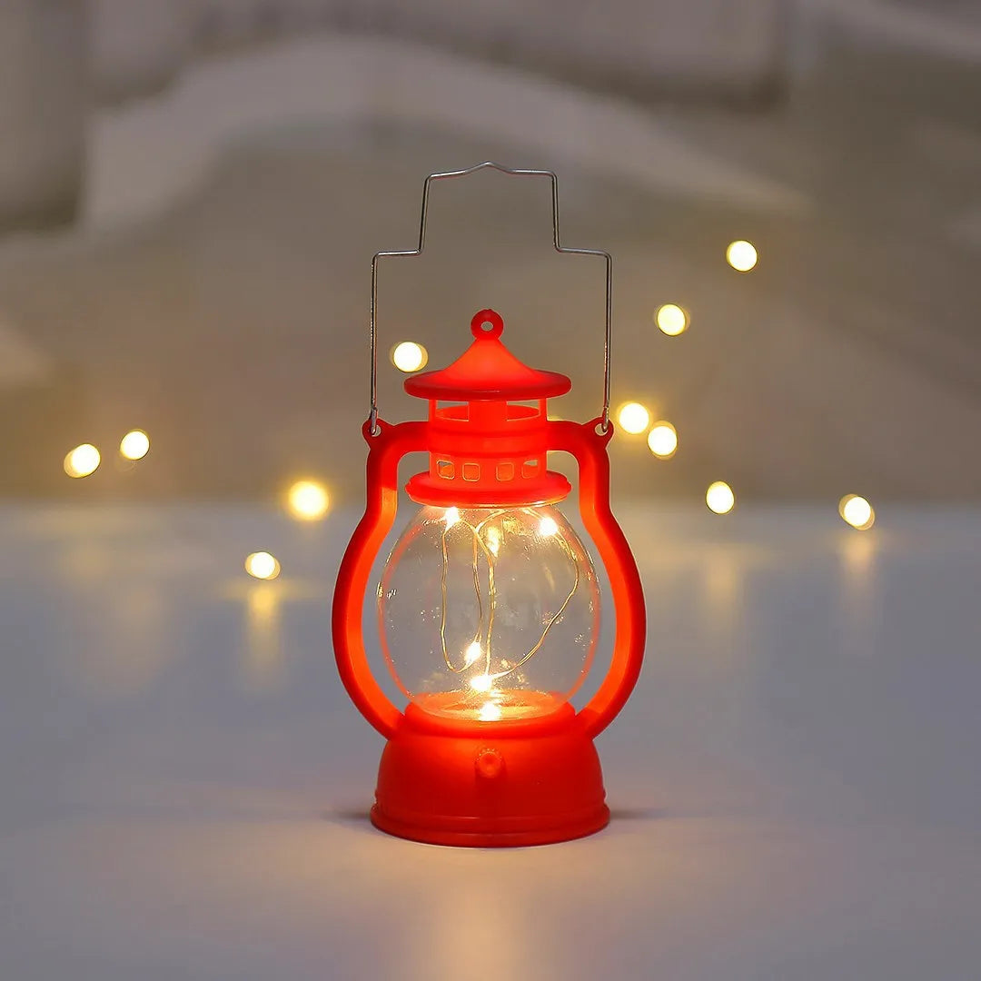 Luminara Lanterne Rétro | Support de Bougie LED | Fonctionne sur Piles & Sûr | Lumière de Table & Décorative 15×7×7 cm