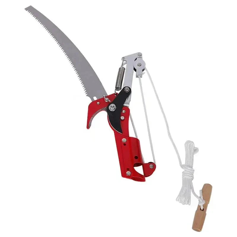 SkyCut Taille-haie télescopique | Sécateur sur perche avec treuil | Lame en acier SK5 | Pour arbres fruitiers et branches hautes