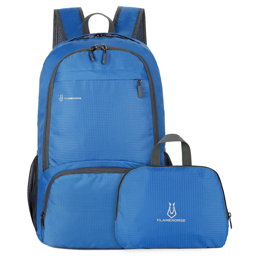 TrekVita Sac à Dos Pliable | Ultra Léger & Imperméable | 31×14×47 cm | Sac à Dos de Plein Air & de Voyage pour Femmes & Hommes