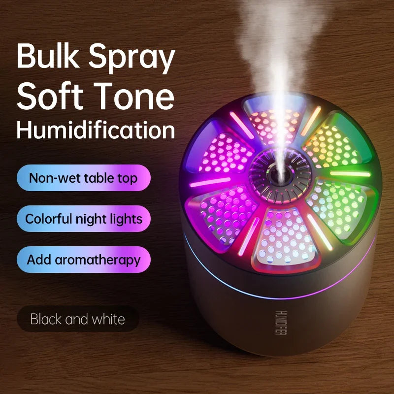 Diffuseur d'Arome AirGlow | Réservoir d'eau de 180 ml | Lumières LED d'ambiance | Silencieux & Efficace