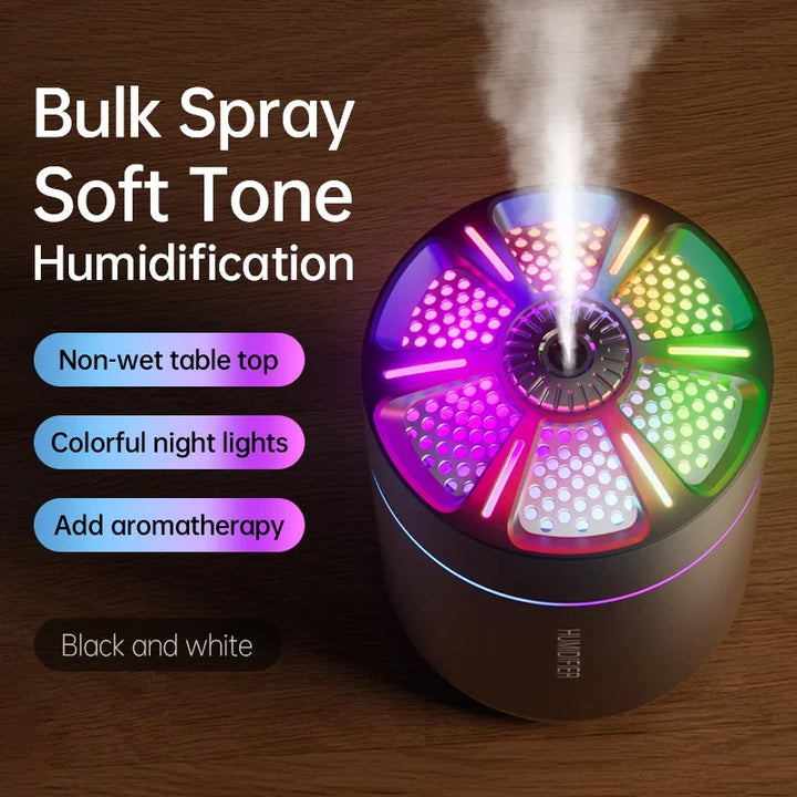 Diffuseur d'Arome AirGlow | Réservoir d'eau de 180 ml | Lumières LED d'ambiance | Silencieux & Efficace
