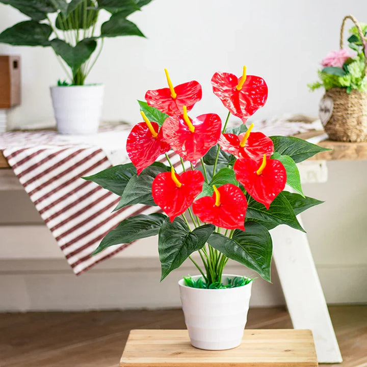 Monstéria | Feuille de Monstera artificielle | 53 cm | Décoration tropicale pour la maison et le jardin