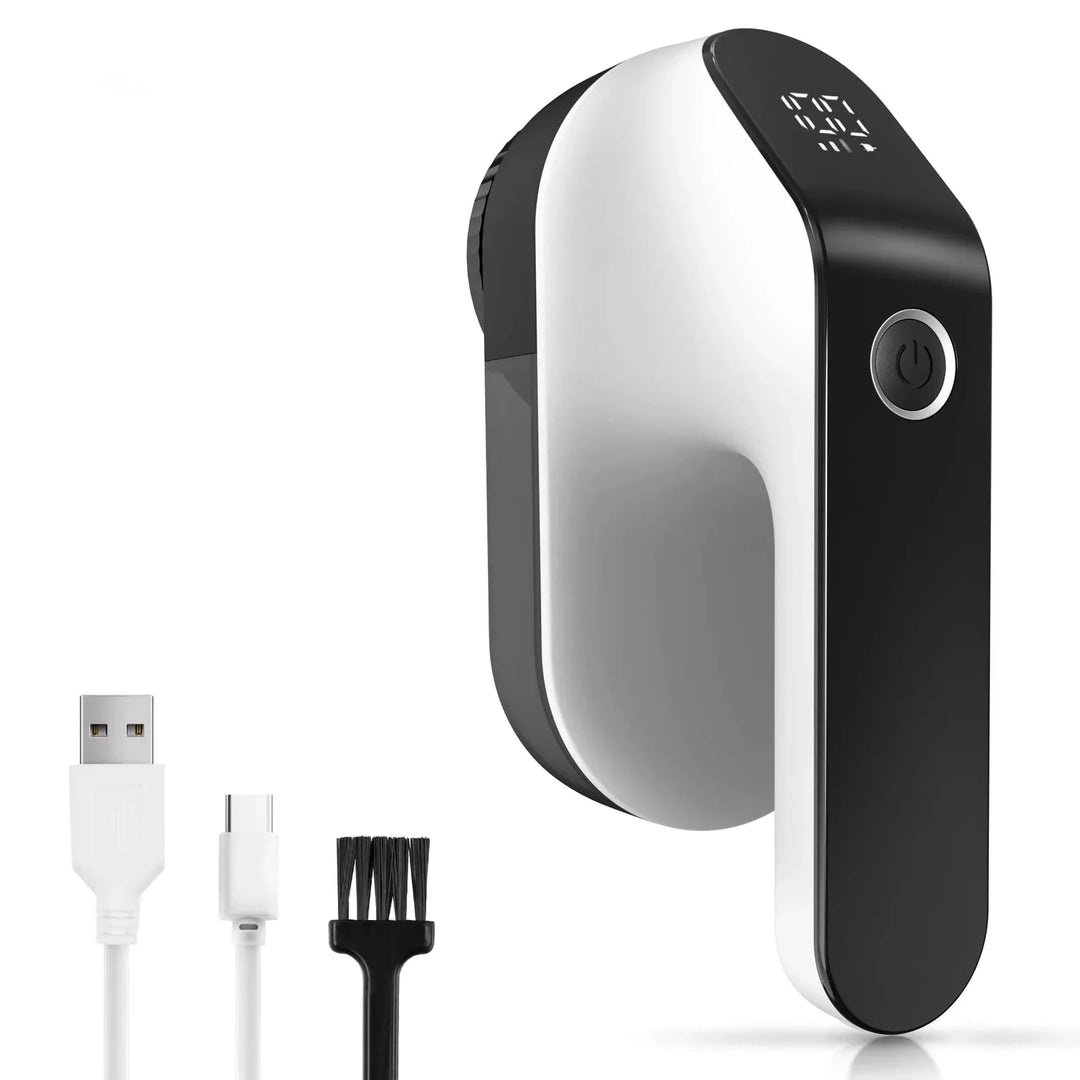 Texora Épilateur de peluches | Rechargeable | 3 Vitesses | Affichage LED | Batterie 2000 mAh