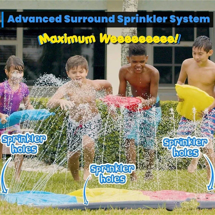 AquaRush Toboggan Aquatique | Toboggan Gonflable avec Fonction Sprinkler | Pour Jardin & Extérieur | Amusement Estival pour Enfants
