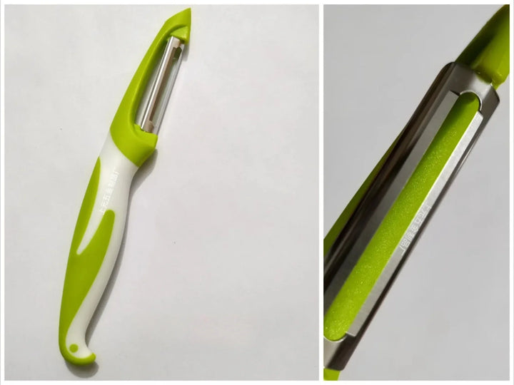Peelino Éplucheur à légumes avec lame en acier inoxydable et poignée ergonomique | 18,3 × 2,4 cm | Pour fruits et légumes | Compatible lave-vaisselle