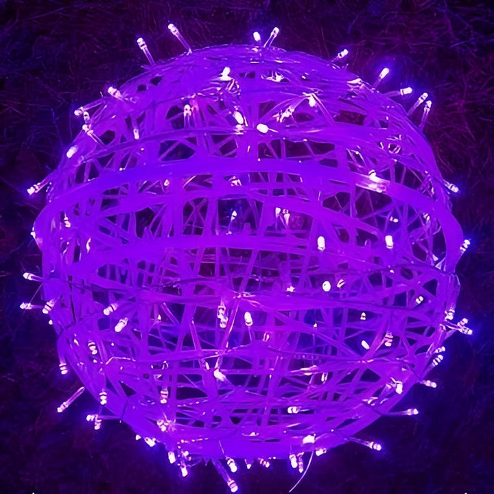 Lumora Guirlande lumineuse LED en boules | Fonctionne sur piles & Résistante aux intempéries IP65 | Pour intérieur & extérieur | Ø 6 cm | Plastique