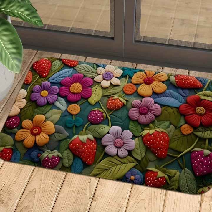 Tapis de sol 3D Florina | Surface douce comme le cachemire | Antidérapant & facile d'entretien | Pour salle de bain & entrée