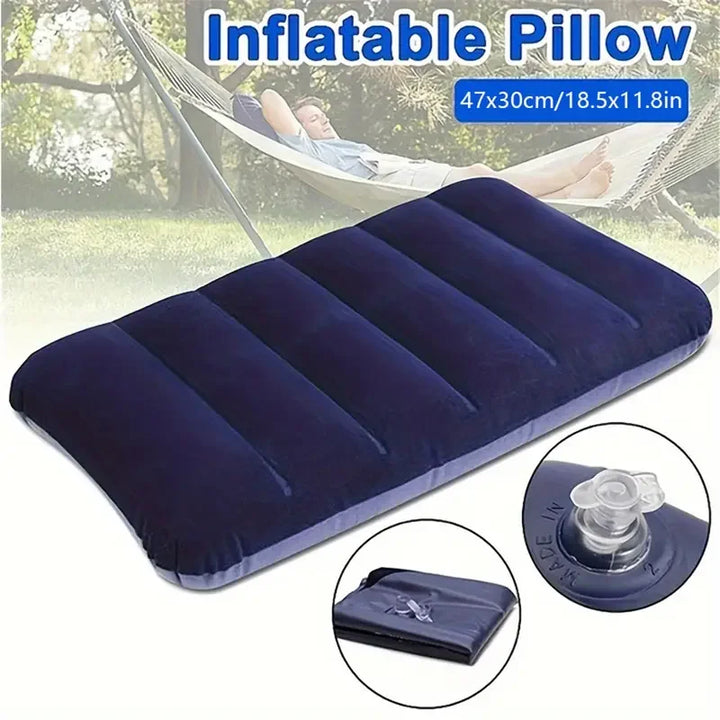 Coussin de voyage gonflable 47x30 cm | Pliable & Léger | Coussin d'air AirNest pour camping & voyages en avion