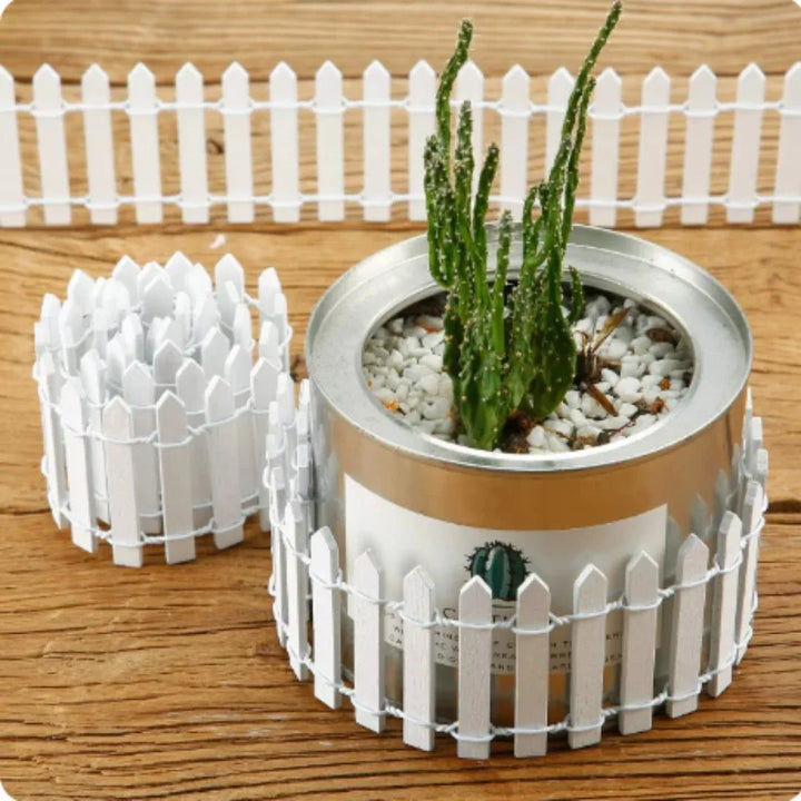 MiniWooda | Mini-Clôture en Bois | 90×5 cm | Décoration DIY pour Jardins de Fées & Maisons de Poupées
