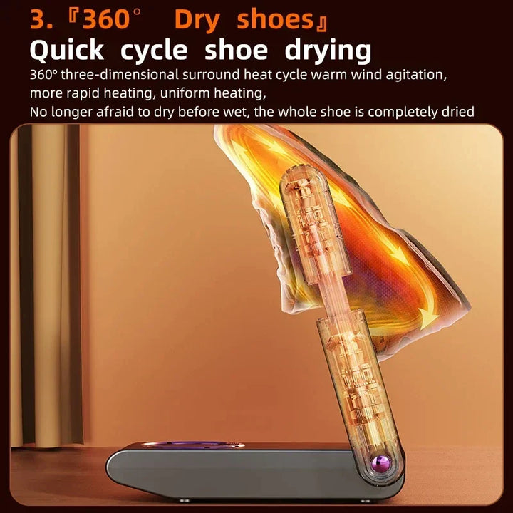 DryStep Eco | Séchoir à chaussures économe en énergie | Compact, Rapide & Polyvalent | Pour baskets, bottes & chaussures de sport