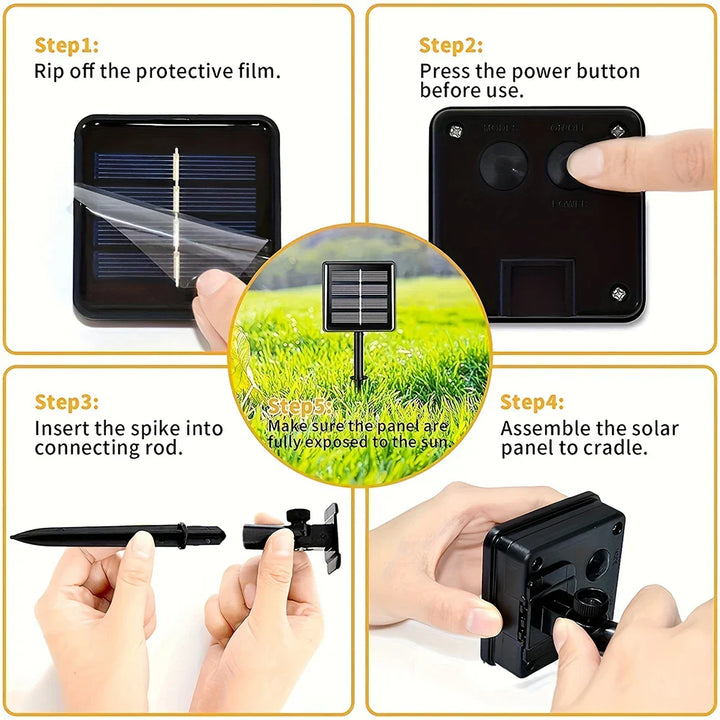 Guirlande lumineuse solaire LED SolaLuma | Étanche IP44 | Pour jardin, terrasse et camping | Éclairage automatique
