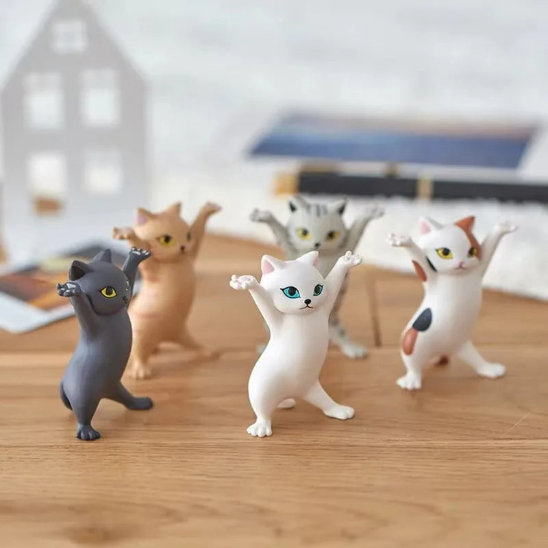 Figurine de Chat Dansant MiauMents | Décoration Miniature Amusante | Figurine de Collection & Décoration de Gâteau