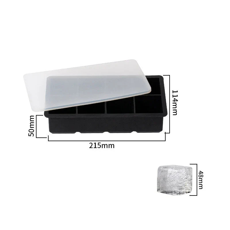 FrostForm Grand Moule à Glace en Silicone | Sans BPA & Flexible | Pour Glaces XXL, Cocktails & Cuisine | Facile à Nettoyer