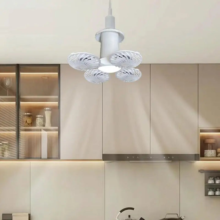 Lampe de Camping Solaire Ventolux avec Ventilateur | Pliable & Portable | 3 Vitesses de Vent & Éclairage LED | Pour Tente, Terrasse & Extérieur