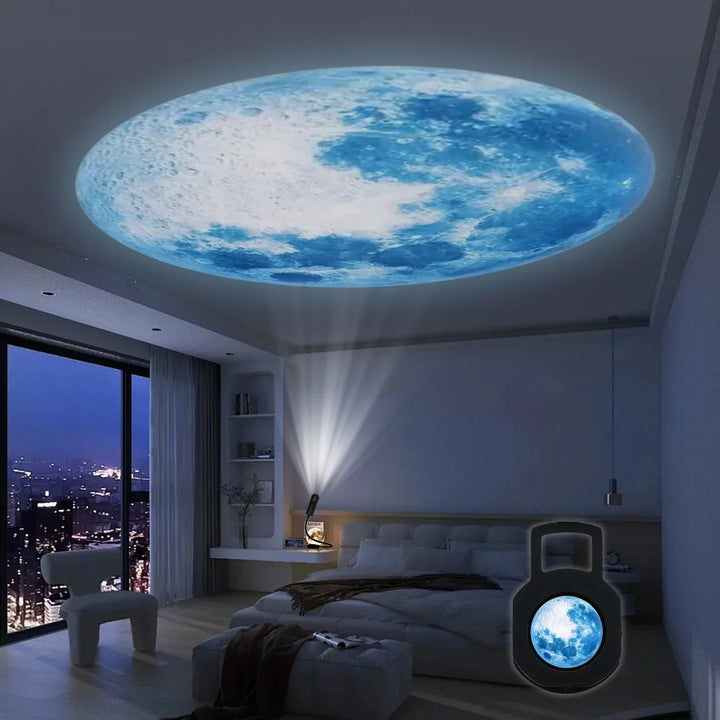 Lunaris Lampe de Lune | Lumière LED d'ambiance | Fonctionne par USB | Alliage d'aluminium & plastique