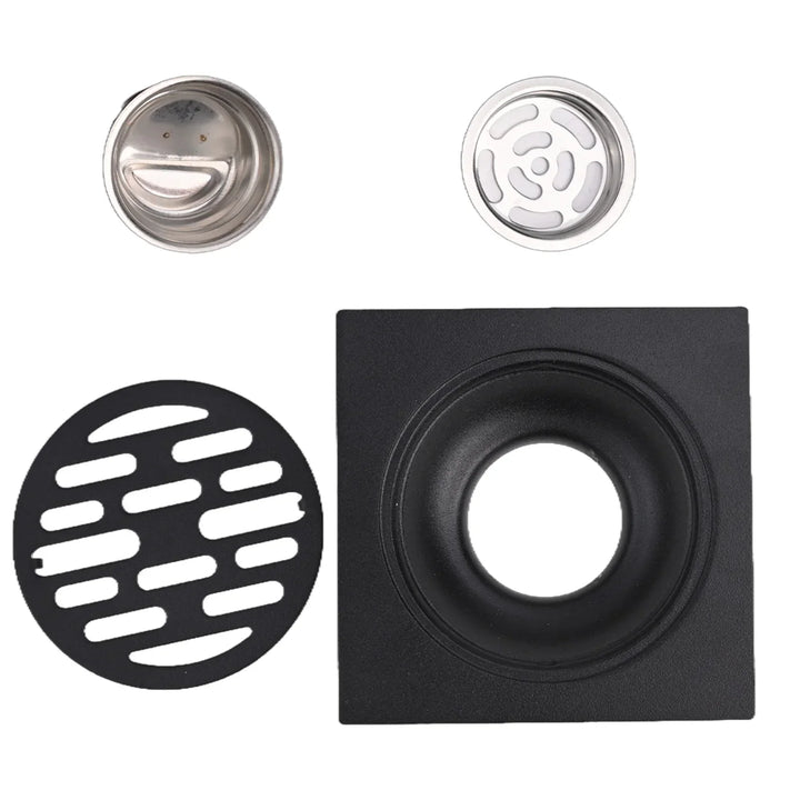 Bouche de drainage AquaShield ProDrain | Protection contre les refoulements & protection contre les odeurs | Acier inoxydable 304 | Étanche aux insectes & aux odeurs | Pour salle de bain, douche & cuisine
