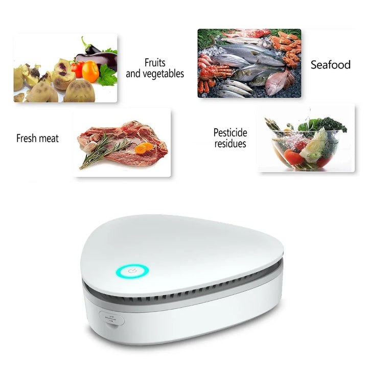 Mini Purificateur d'Ozone PureZone 360 | Stérilisateur Portable & Éliminateur d'Odeurs | Batterie 1800 mAh | Pour Réfrigérateur, Armoire & Voiture