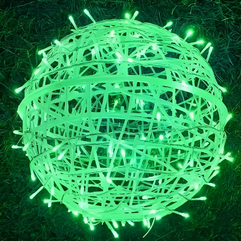 Lumora Guirlande lumineuse LED en boules | Fonctionne sur piles & Résistante aux intempéries IP65 | Pour intérieur & extérieur | Ø 6 cm | Plastique
