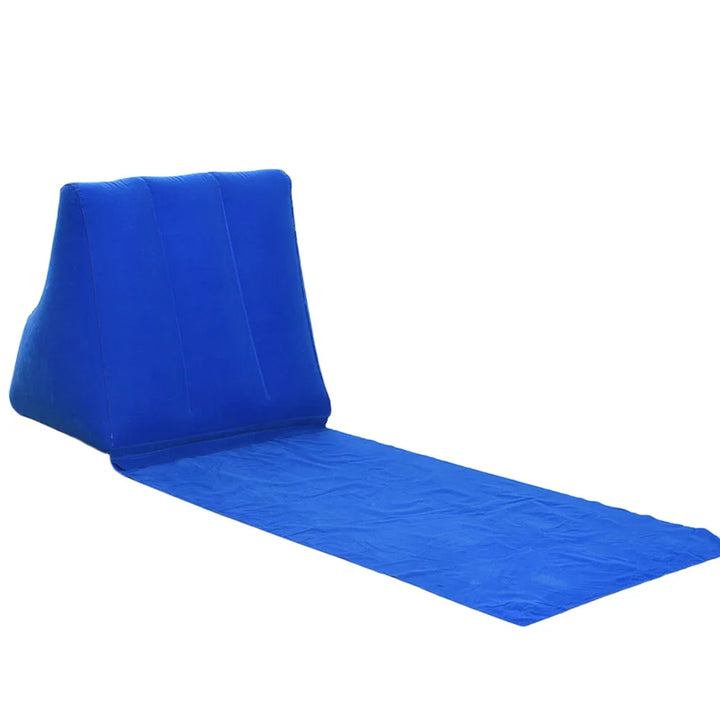 Matelas de plage gonflable avec dossier | Pliable et confortable | Coussin de voyage et de camping AirLounge