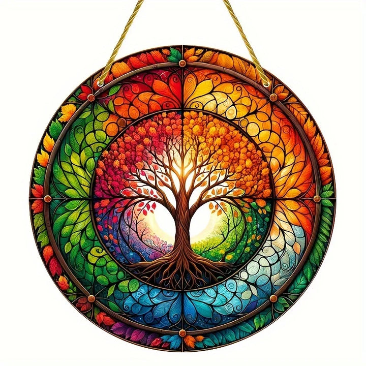 Attrape-Soleil Papillon AureliaLight | Panneau Rond en Acrylique | 15×15 cm / 20×20 cm | Décoration de Fenêtre & Mur