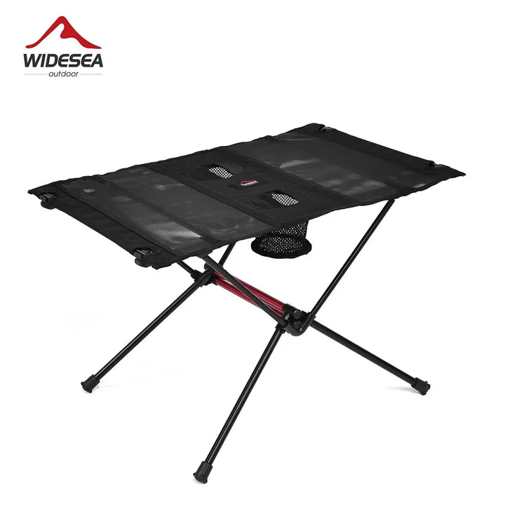 TrekNatura Table pliante pour extérieur & camping | Ultra légère & stable | Aluminium | Incl. sac de transport