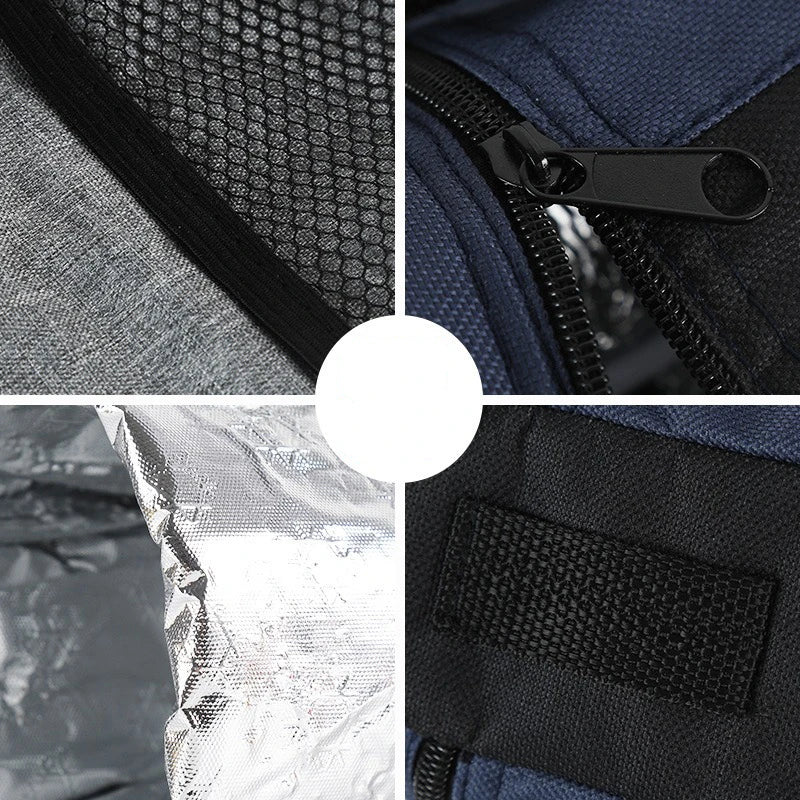 Cooltiva Sac à bouteille isolé 10×10×29 cm | Sac de refroidissement portable en tissu Oxford | Pour les voyages, le sport et les activités en plein air