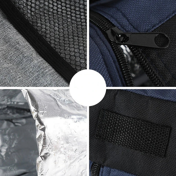 Cooltiva Sac à bouteille isolé 10×10×29 cm | Sac de refroidissement portable en tissu Oxford | Pour les voyages, le sport et les activités en plein air