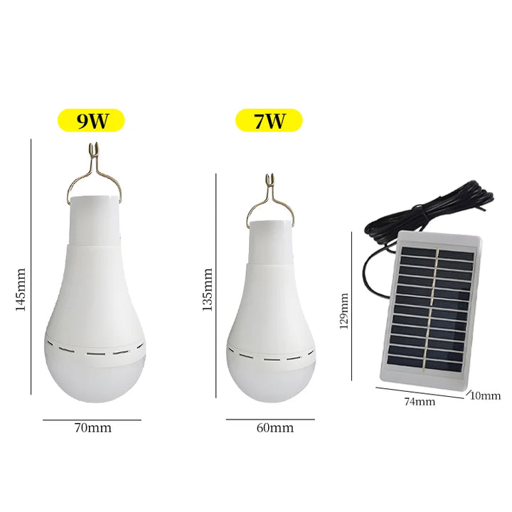 SolaGlow Lampe de Camping Solaire LED | Étanche & Rechargeable | Avec USB & Énergie Solaire | Pour Tente, Jardin & Urgences