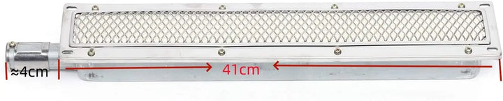ThermaGrill Grill à Gaz avec Brûleur en Céramique Infrarouge | Acier Inoxydable | Rectangulaire 41 × 8 × 5,8 cm | Sans Fumée & Énergétiquement Efficace | Pour Restauration & Extérieur