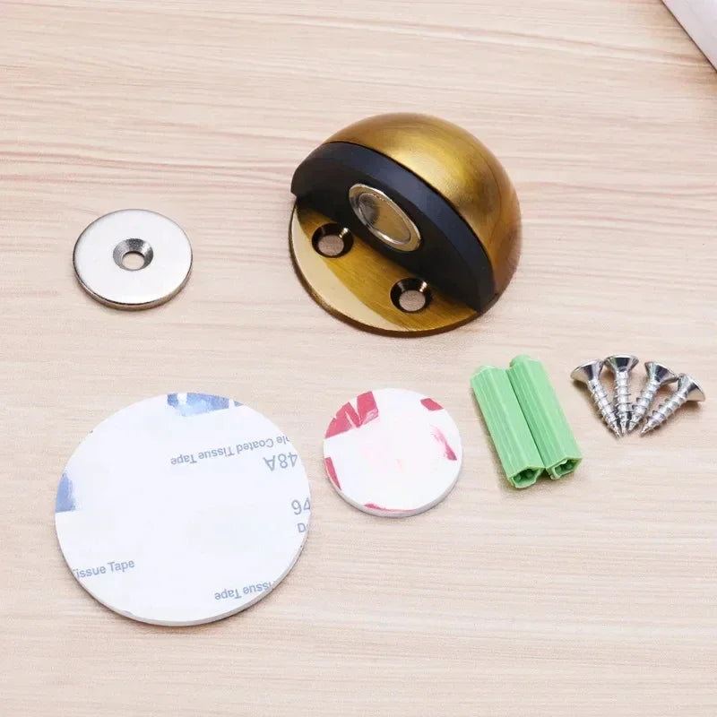 Arrêt de porte en acier inoxydable | Magnétique & Invisible | Sans perçage | Différentes couleurs